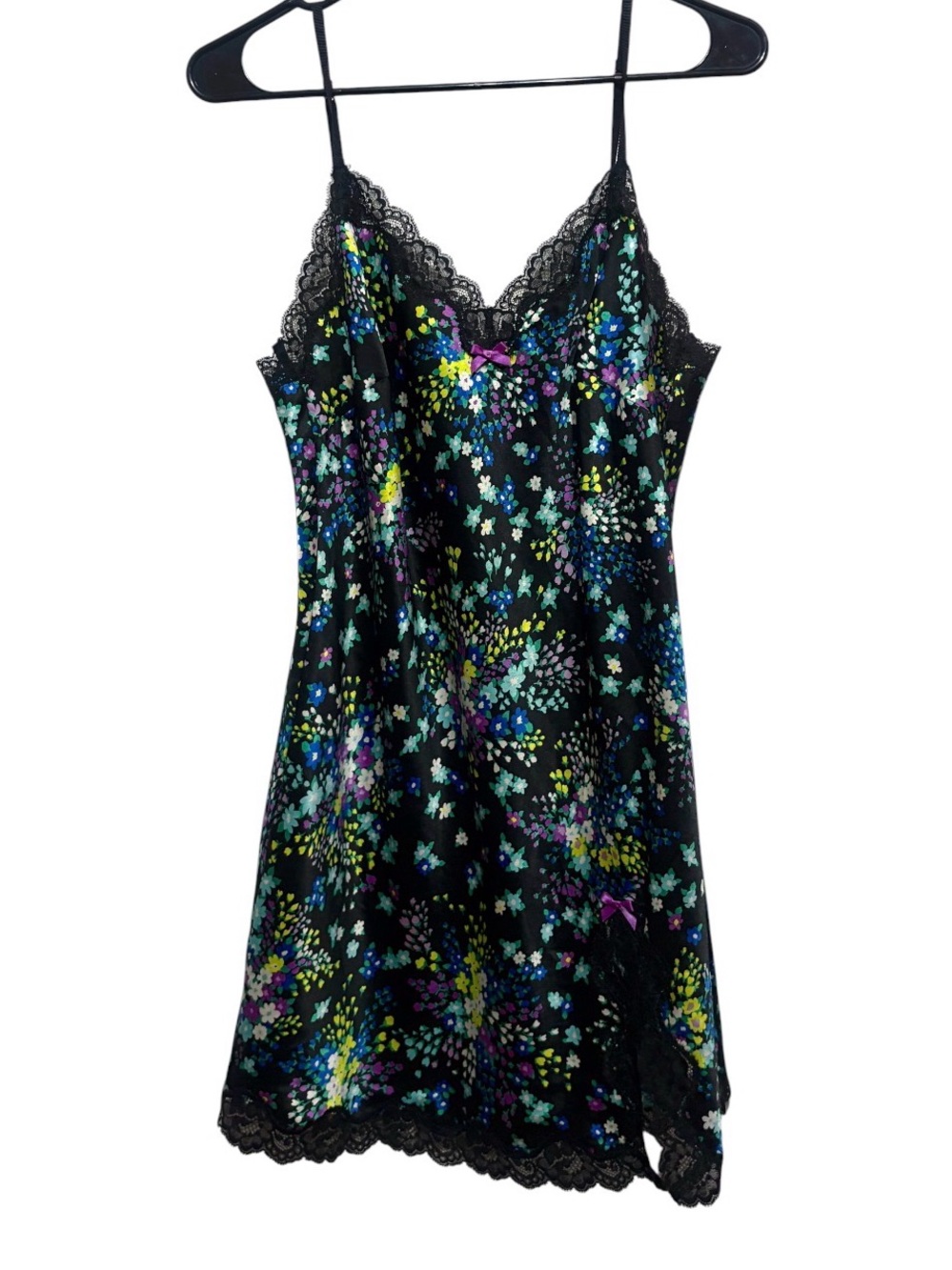 Vintage Victoria Secret floral satin slip